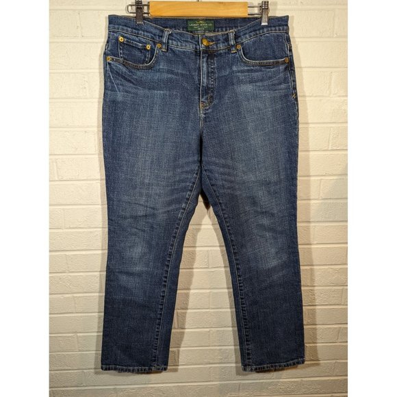 Ralph Lauren Jeans Women's Classic Straight High Rise Size 12P - Picture 1 of 8